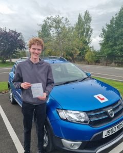 student receiving provisional driving licence